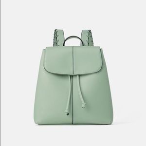 Zara sea green backpack